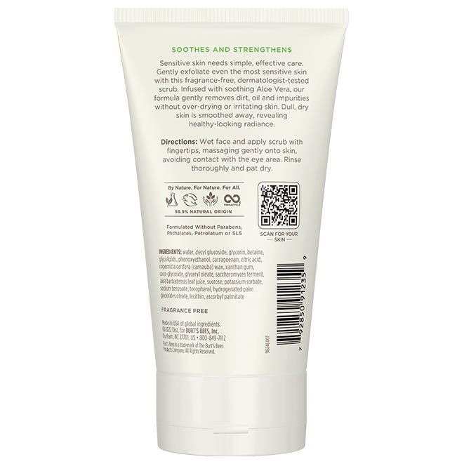 Sensitive Solutions Gentle Face Scrub - US 7606