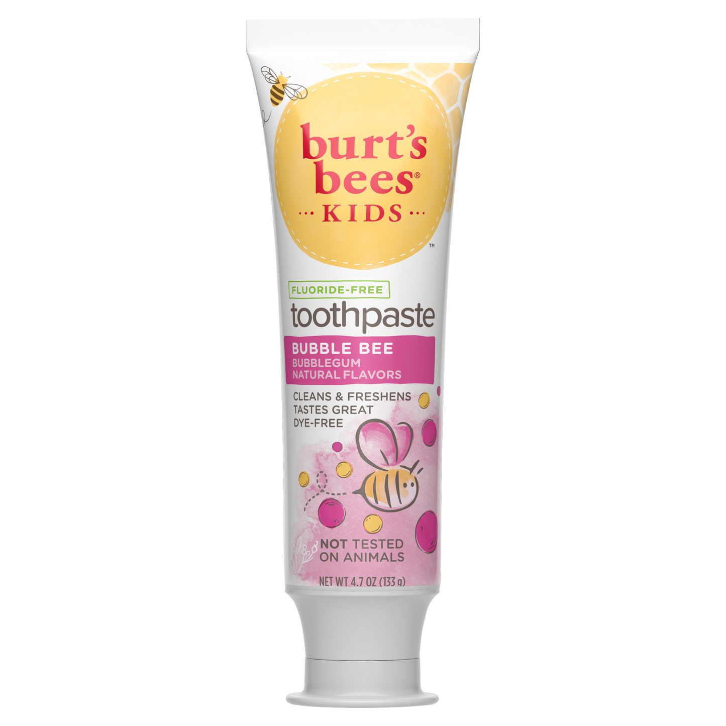 Kids Toothpaste, Natural Flavor, Fluoride Free, Bubble Bee - US 0011