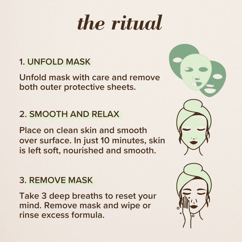 Calming Sheet Mask with Rose - US 4967