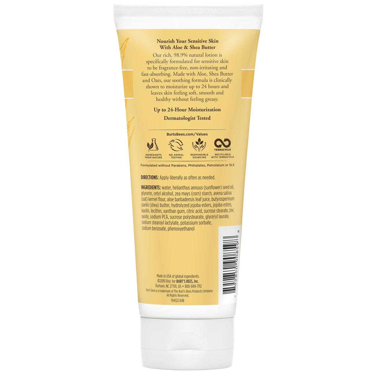 Sensitive Aloe & Shea Butter Body Lotion - US 6132
