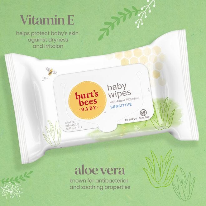 Burt's Bees Baby Wipes Multi-pack - US 7486