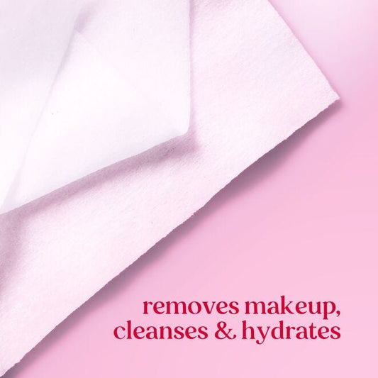 Micellar Makeup Removing Towelettes with Rose Water - US 6238