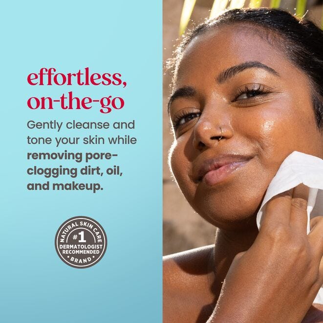 Micellar Makeup Removing Towelettes with Coconut & Lotus - US 6542